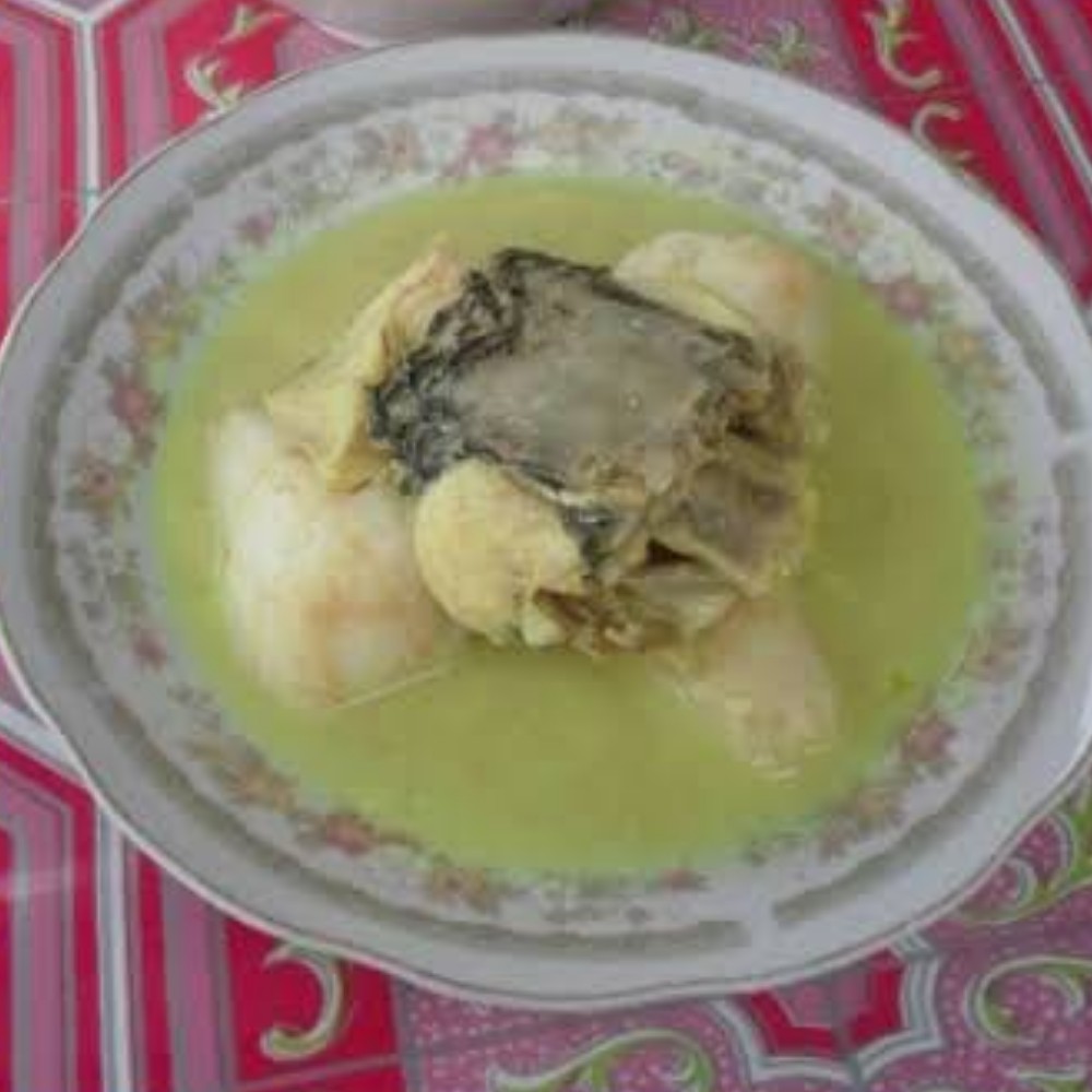 Ketupat Gangan Asam Iwak Haruan