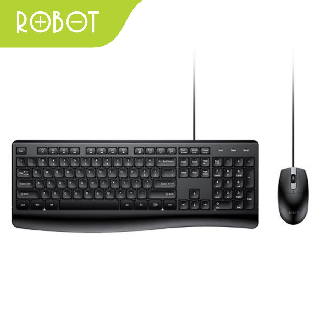 Keyboard  Mouse Kabel Robot KM2500 Hitam 5