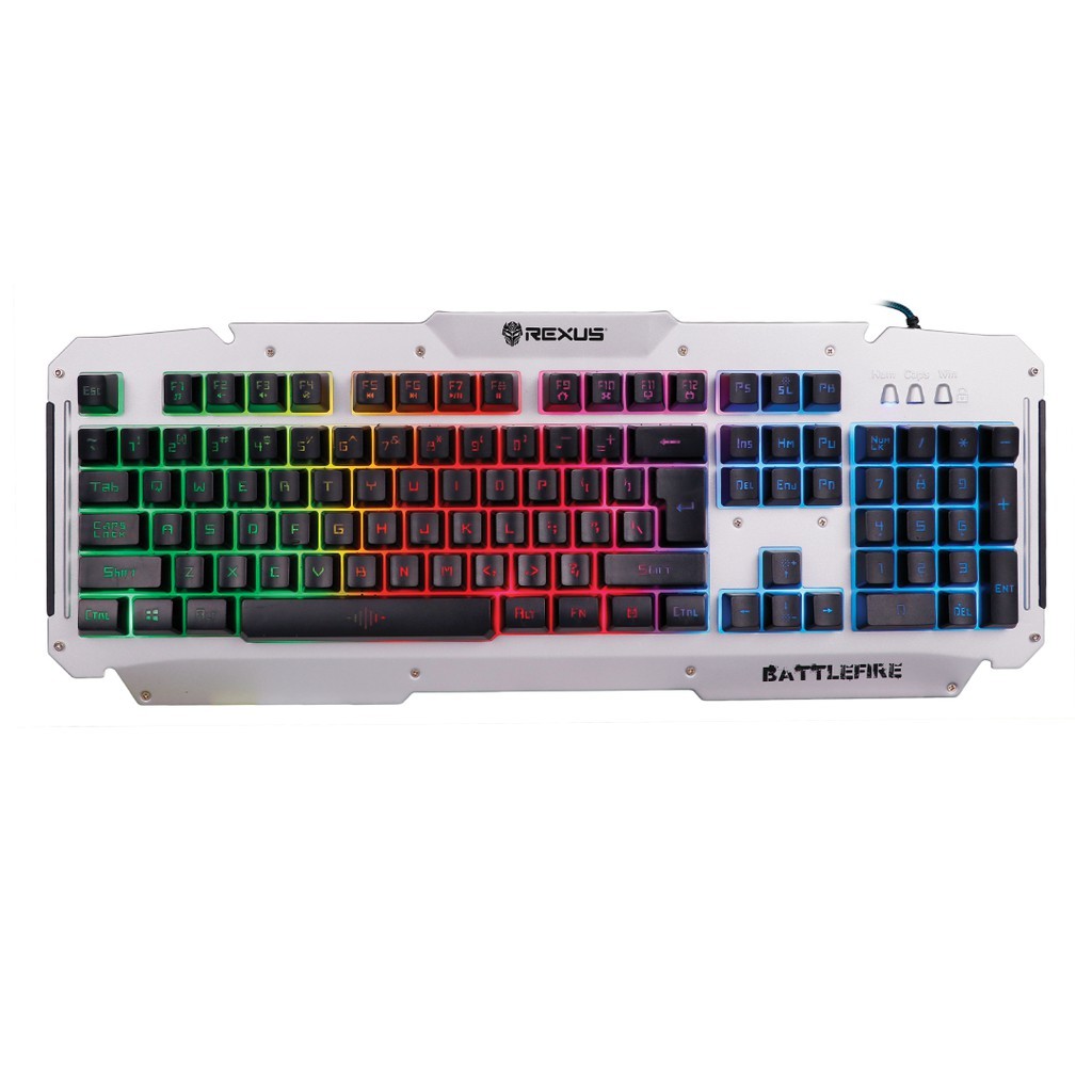 Keyboard Gaming RGB Rexus Battlefire K9D Semi Mechanical