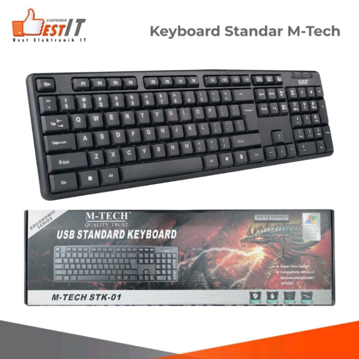 Keyboard Usb Standar M-tech Stk01