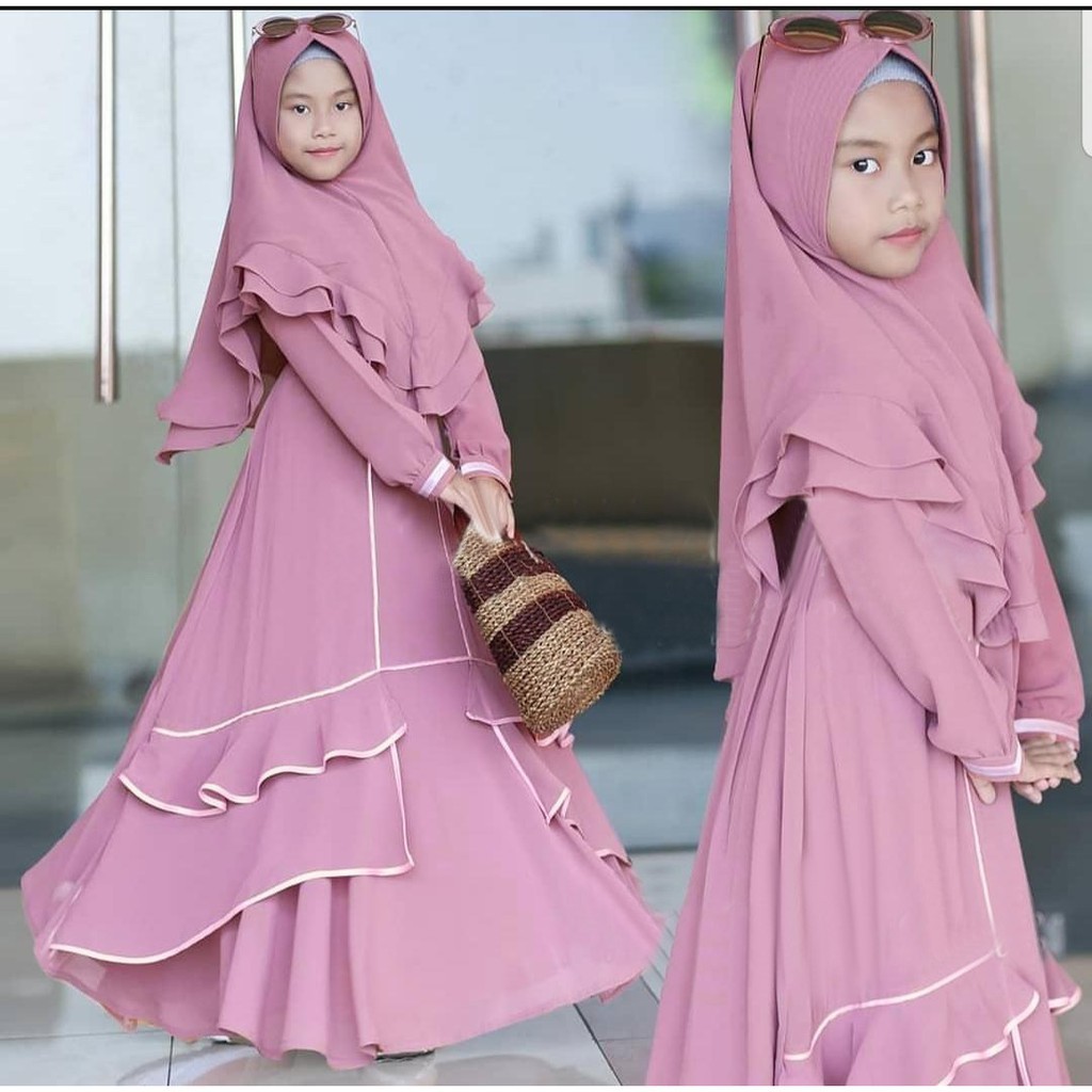 Kids Tamara  syarii Anaku Tamara  Setelan Baju Muslim Anak