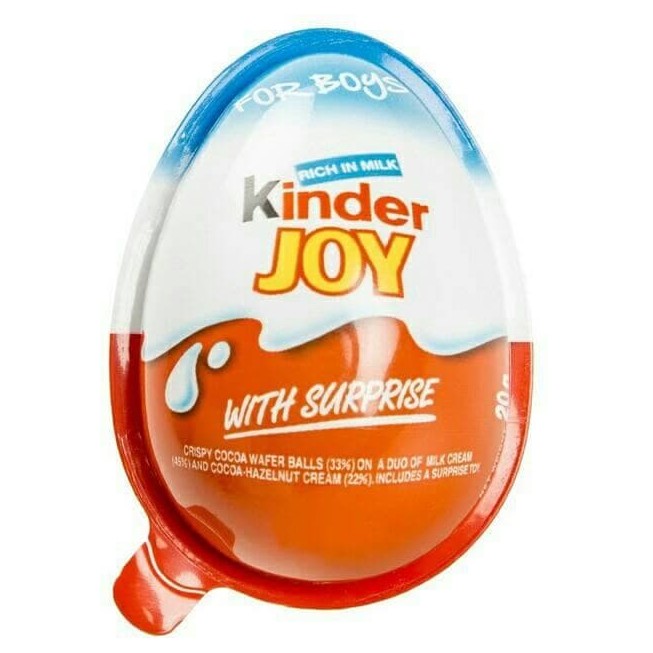 Kinder Joy For Boy Cokelat 20 g - Makanan