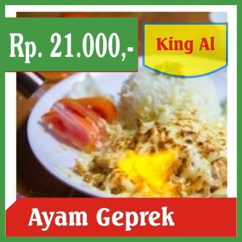 King Al-Ayam Geprek dan Nasi