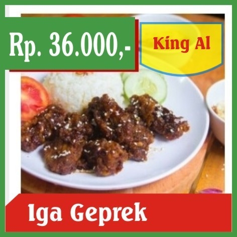 King Al-Iga  Geprek dan Nasi