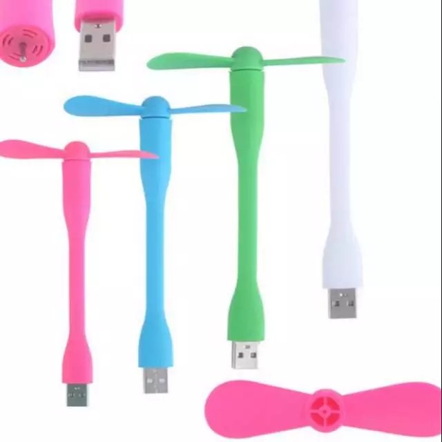 Kipas Angin Micro USB 2 Baling Baling Flexibel Po - Kipas USB