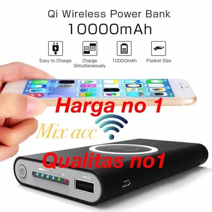 WIRELESS POWERBANK CHARGER 10000MAH POWER BANK IPHONE 3