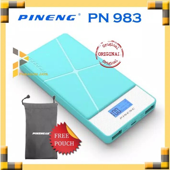 Powerbank Pineng Original 100 PN-983 10000 mAh BLUE 2