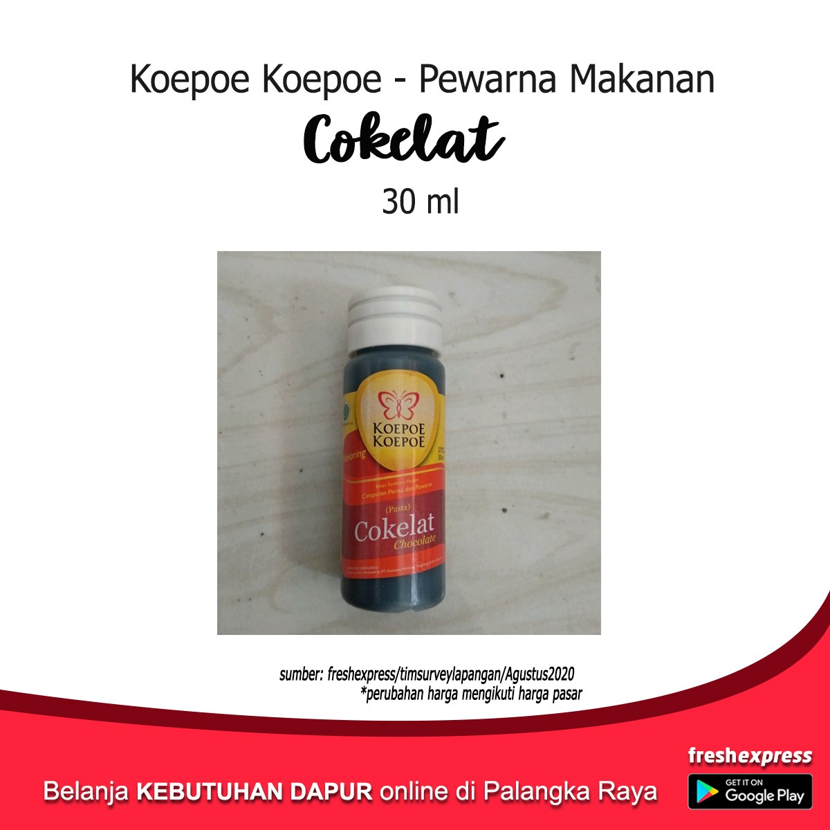 Koepoe Pewarna Cokelat 30 Ml