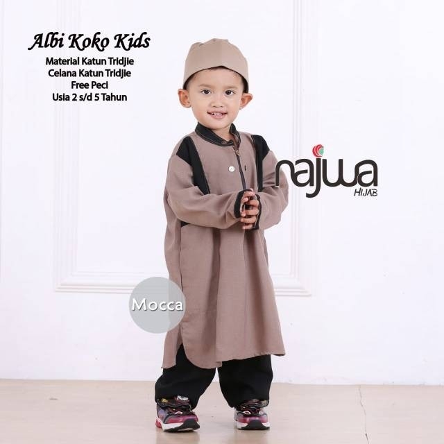 Koko set kids plus peci  3