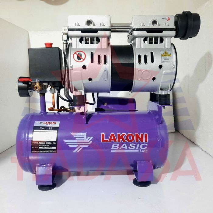 Kompresor Oilless 8L Lakoni Basic 9S 3