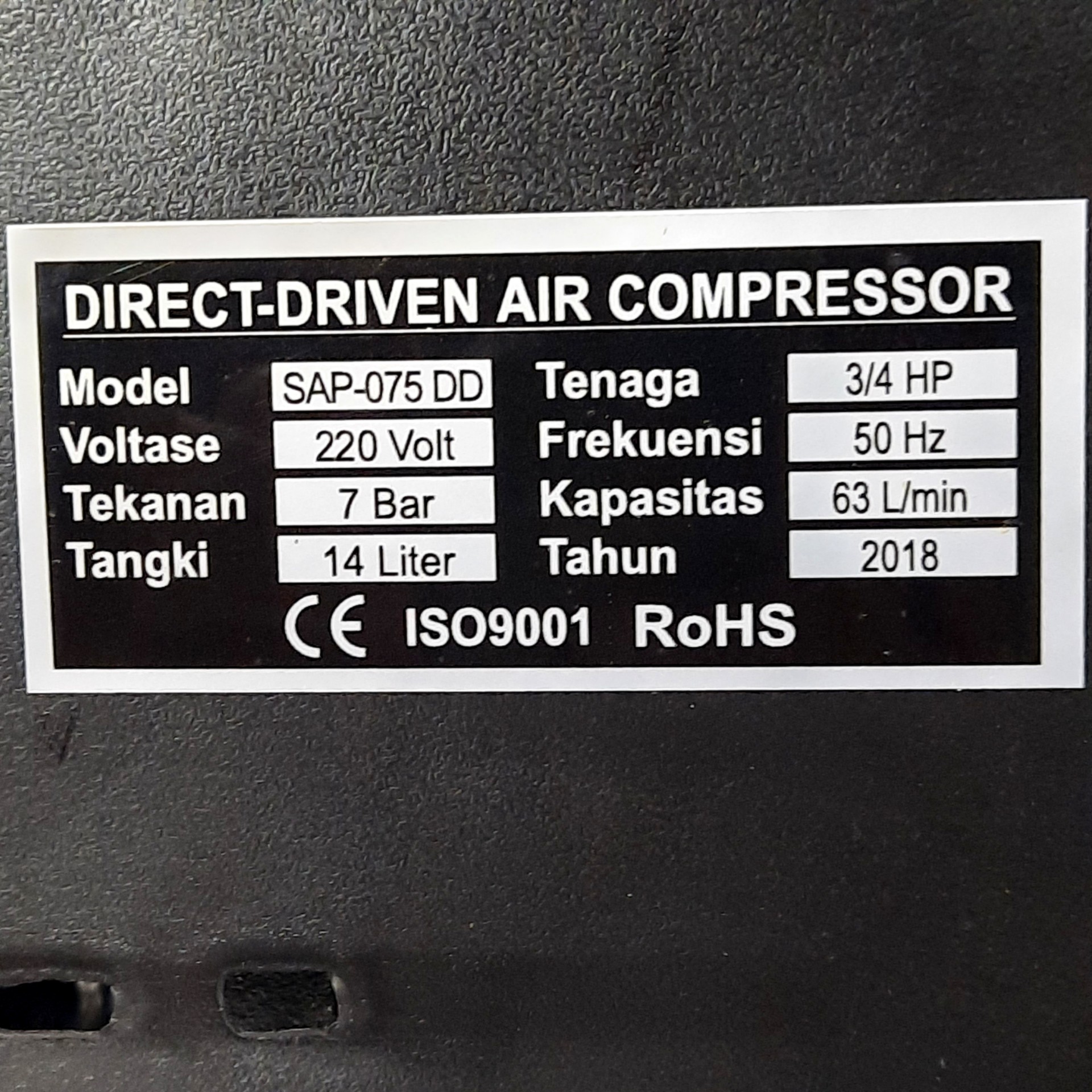 Kompresor Portabel 14L Shohor SAP-075 DD 5