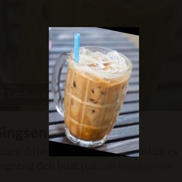 Kopi Gingseng Dingin Dan Panas