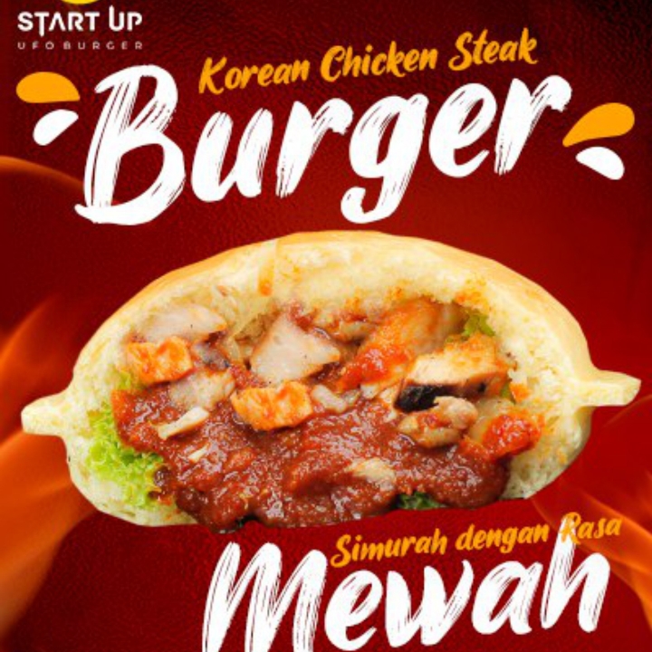 Korean Chicken Steak Burger