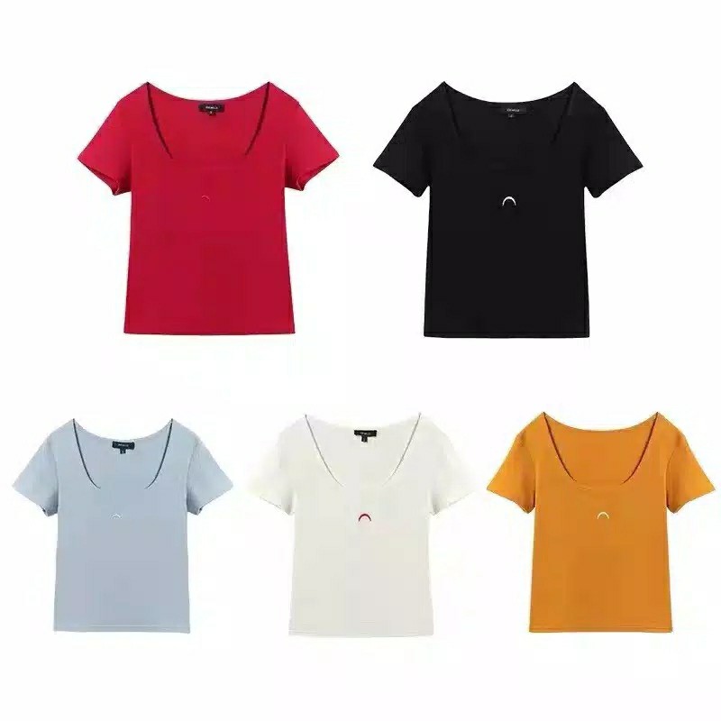 Korean U Neck T - Shirt A101 4