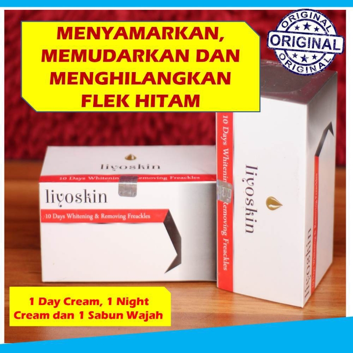 Krim Wajah Oryginal LIYOSKIN 3 in 1 Ampuh Menghilangkan Flek Hitam 2