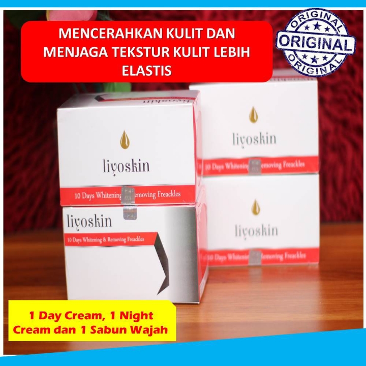 Krim Wajah Oryginal LIYOSKIN 3 in 1 Ampuh Menghilangkan Flek Hitam 4