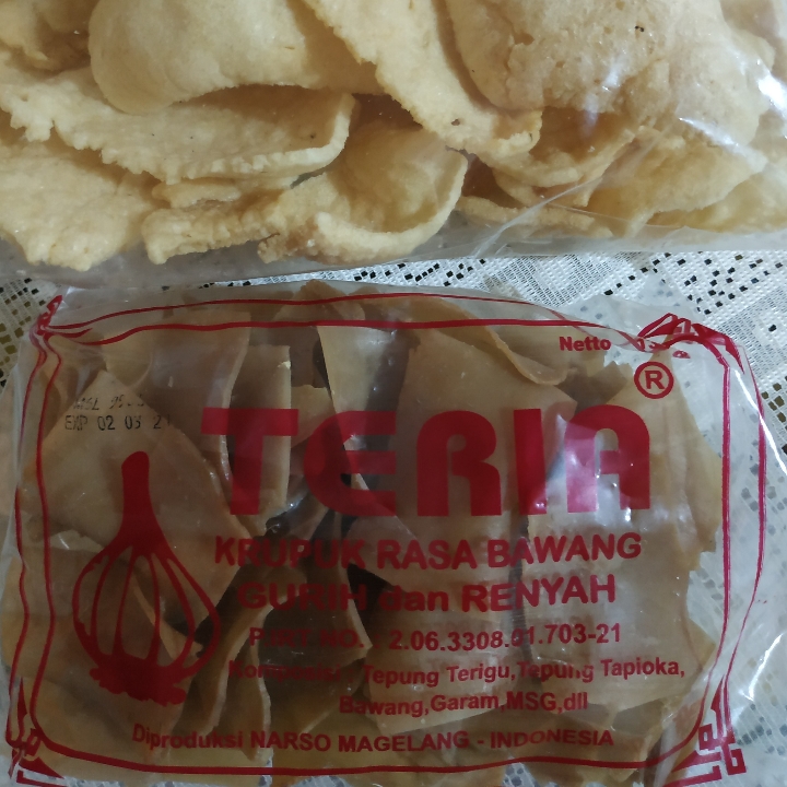 Krupuk bawang gendar