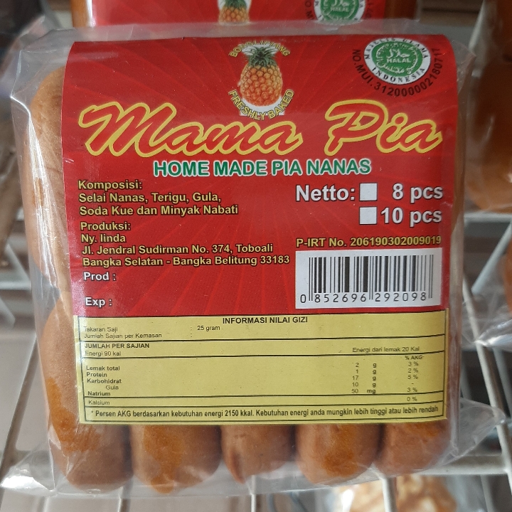 Kue Mama Pia Isi Nanas