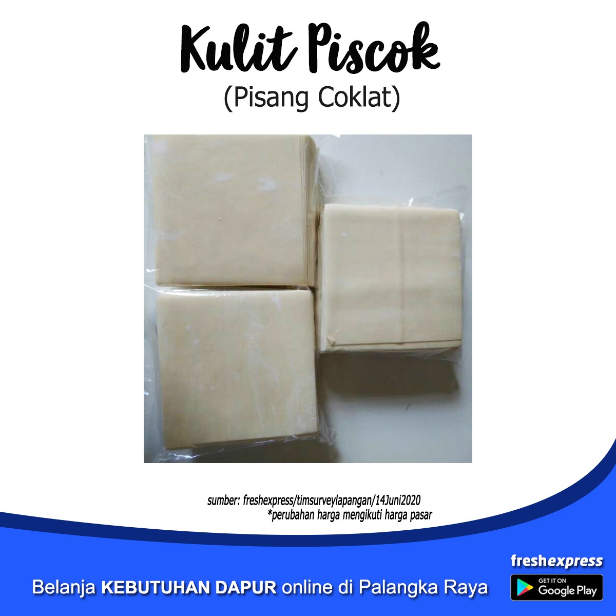 Kulit Pisang Coklat 500 Gram