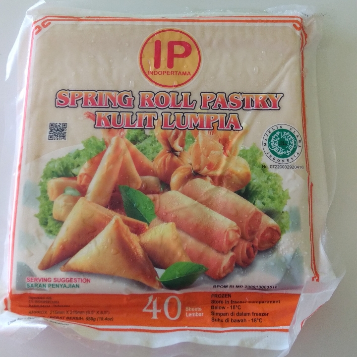 Kulit lumpia Jumbo Isi 40 Lbr