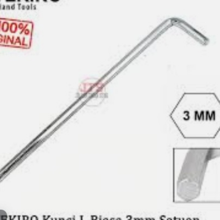 Kunci L Hex Key 3MM Tekiro