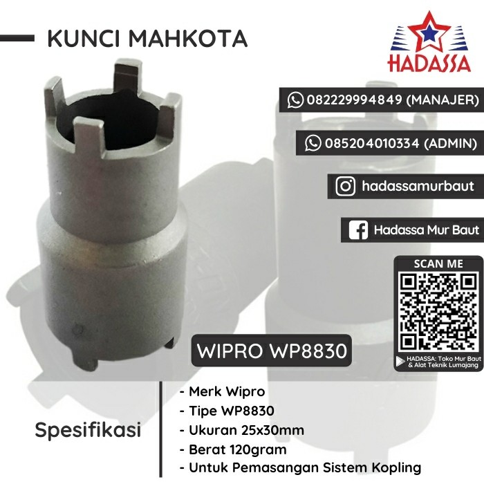 Kunci Mahkota Wipro WP8830