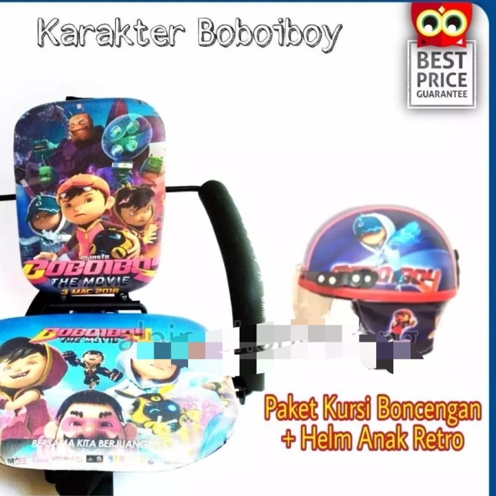 Kursi Boncengan Motor Matic Plus Helm 