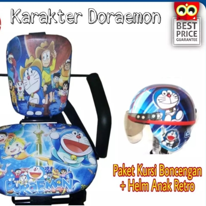 Kursi Boncengan Motor Matic Plus Helm 