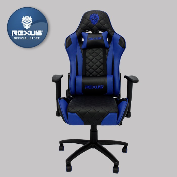 Kursi Gaming Rexus RGC101 Original Gaming Chair Biru