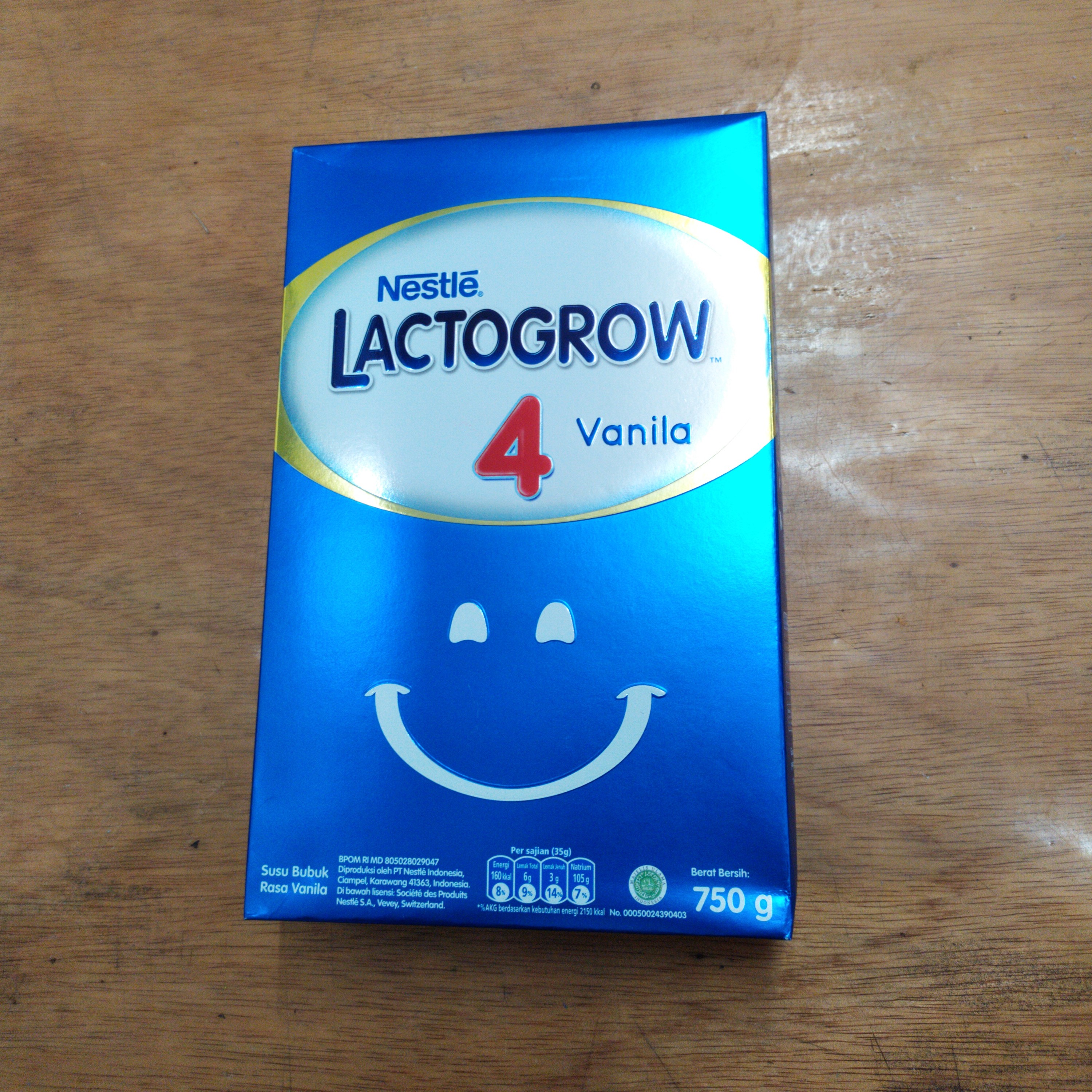 LACTOGROW 4 VANILA 750 GR