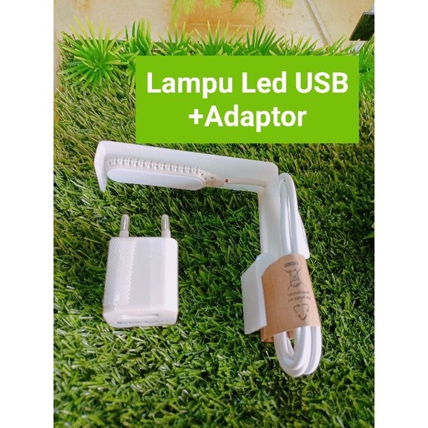 LAMPU LED AQUARIUM USB Model L free kabel usb dan adaptor