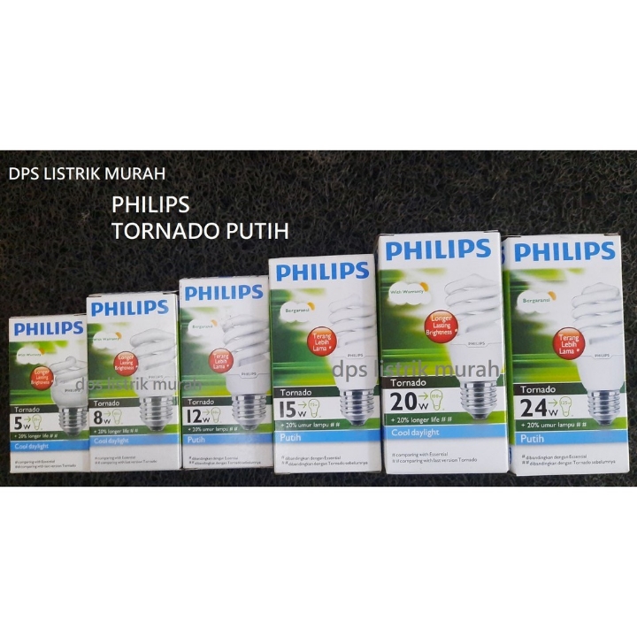 LAMPU PHILIPS TORNADO 