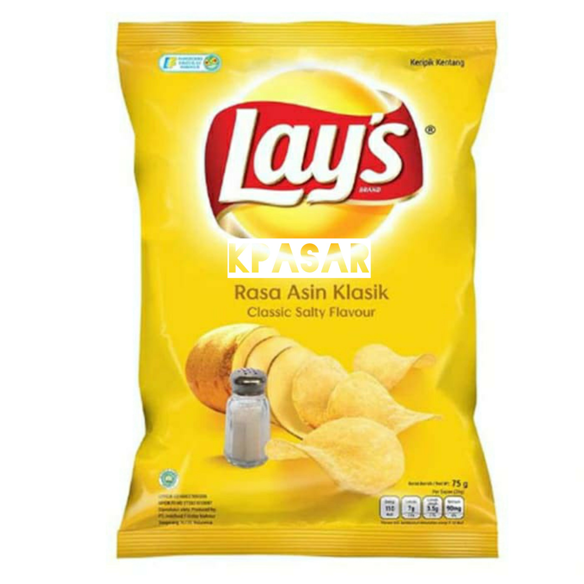 LAYS RASA ASIN KLASIK 75 GRAM