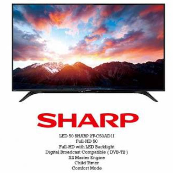 LED 50 SHARP 2T-C50AD1