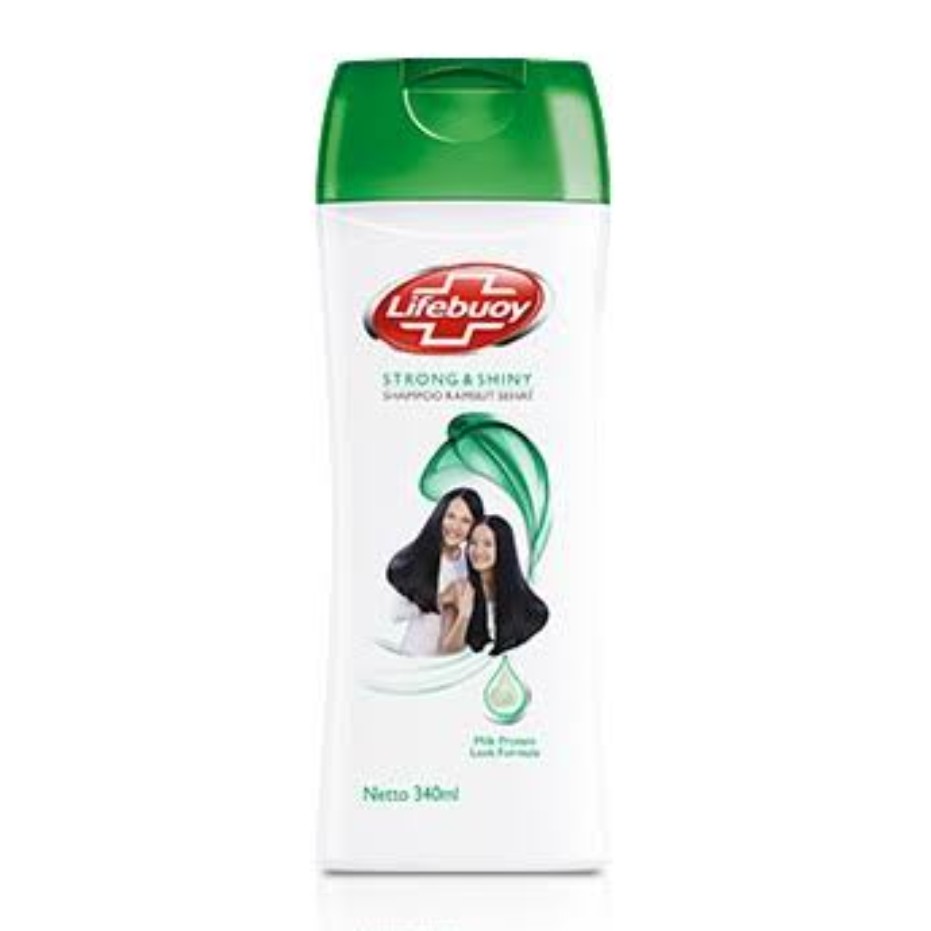 LIFEBUOY SHAMPOO  STRONG&SHINY BOTOL 340ML/18