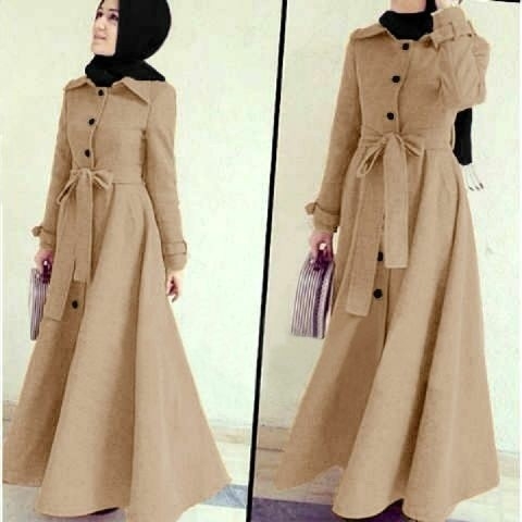 LONG COAT ABUDHABI CREAM