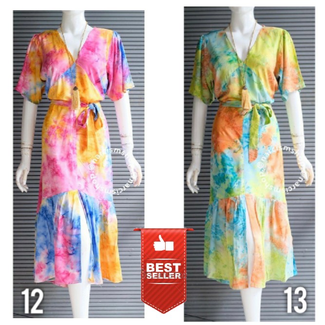 LONG TIE DYE KUPU PILIH MOTIF GESER PICT