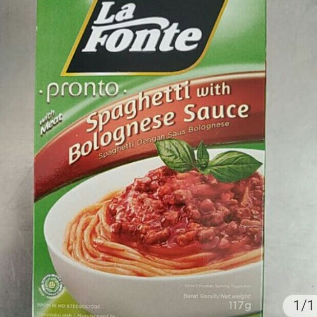 La Fonte Pronto Spaghetti Bolognese Sauce 117g 