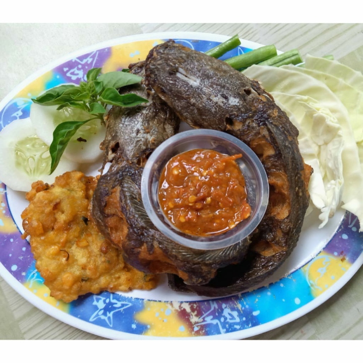 Lalapan Ikan Lele Goreng