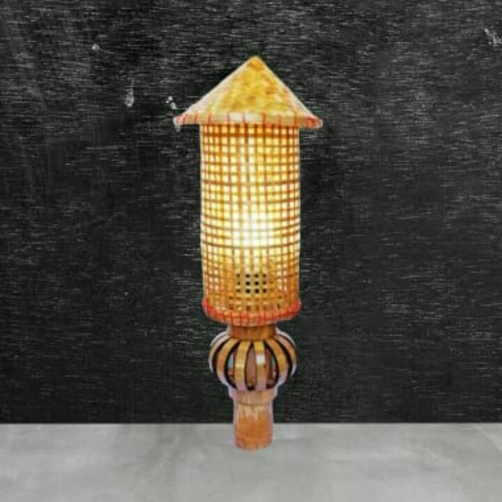 Lampu hias bambu tempel 2