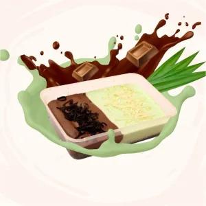 Lapis Kukus Dessert Choco Pandan 