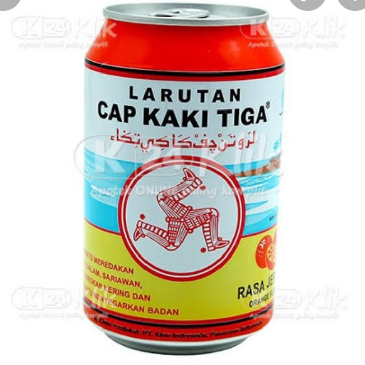 Larutan Penyegar Cap Kaki Tiga Rasa Jeruk 320 ml