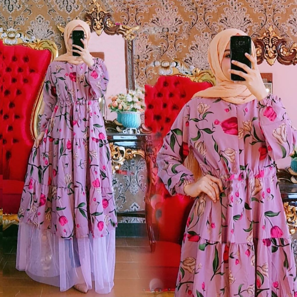 Latulip Maxy Gamis Muslim Fashion Wanita