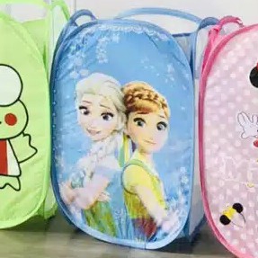 Laundry Bag Keranjang Baju Motif Frozen