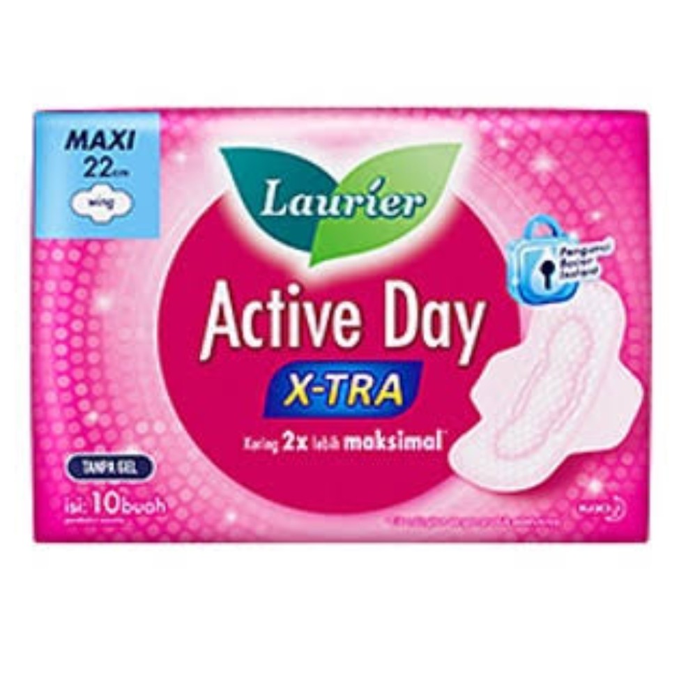 Laurier Active Day X-tra 22cm Isi 10buah