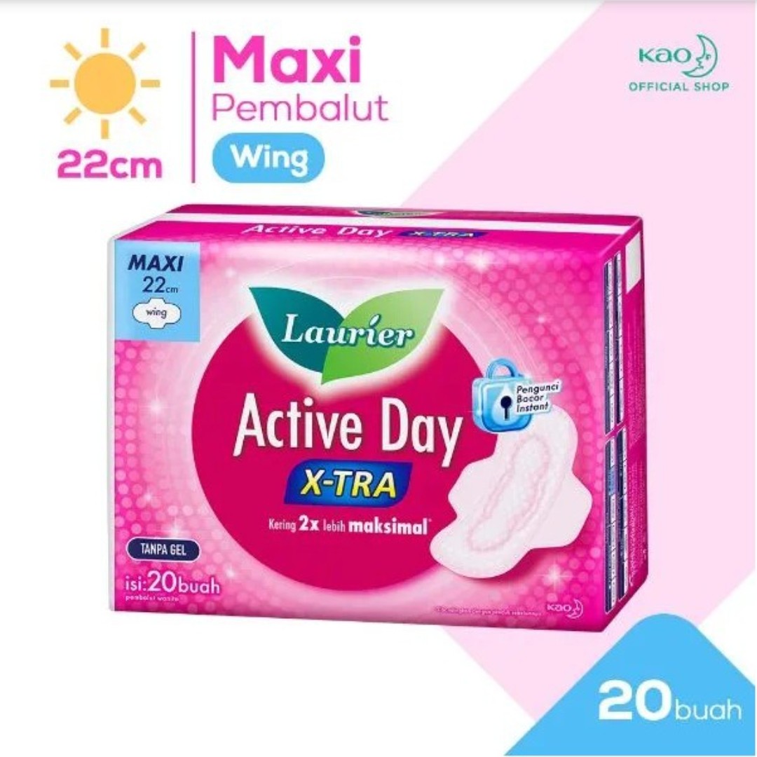 Laurier Active Day X-tra 22cm Isi 20buah