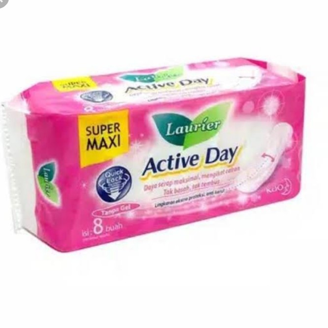 Laurier Super Maxi Active Day Isi 8 Pcs