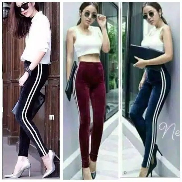 Legging Bludru Import 