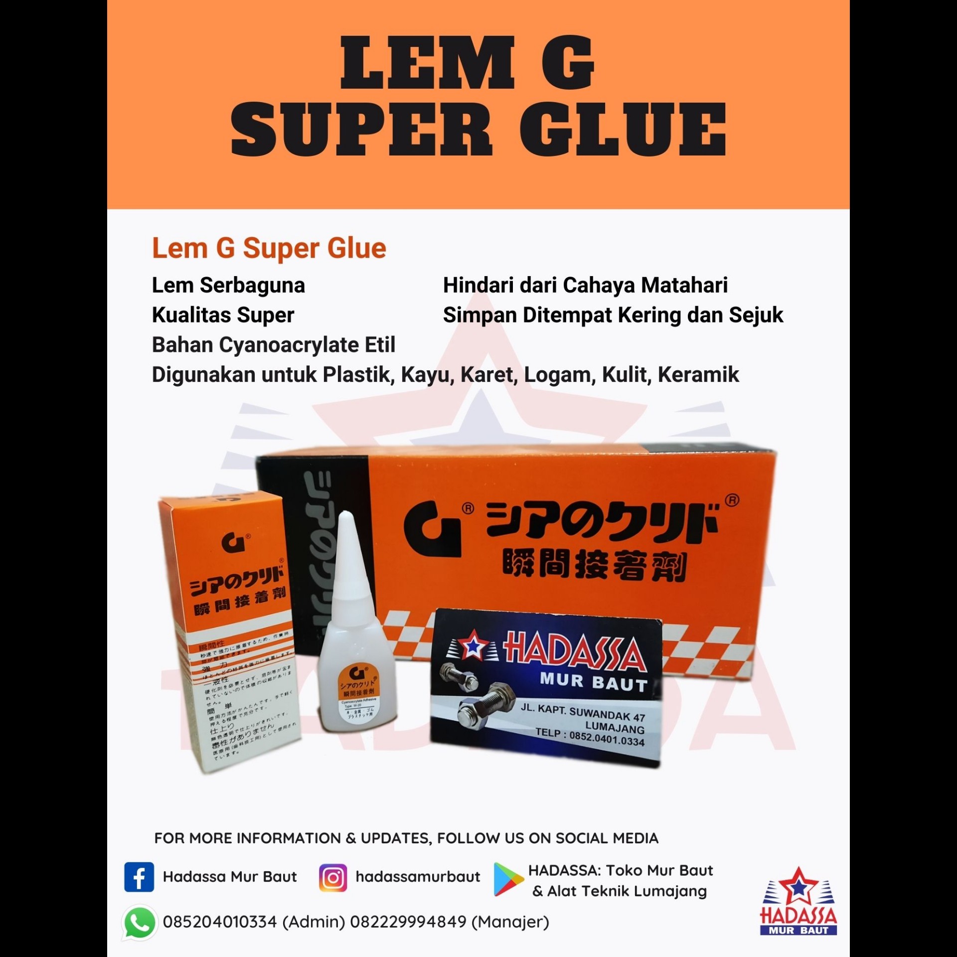 Lem G Super Glue