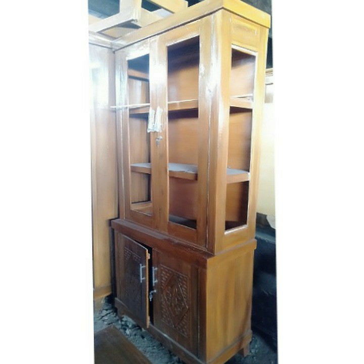 Lemari Pajangan Pintu II Kaca 